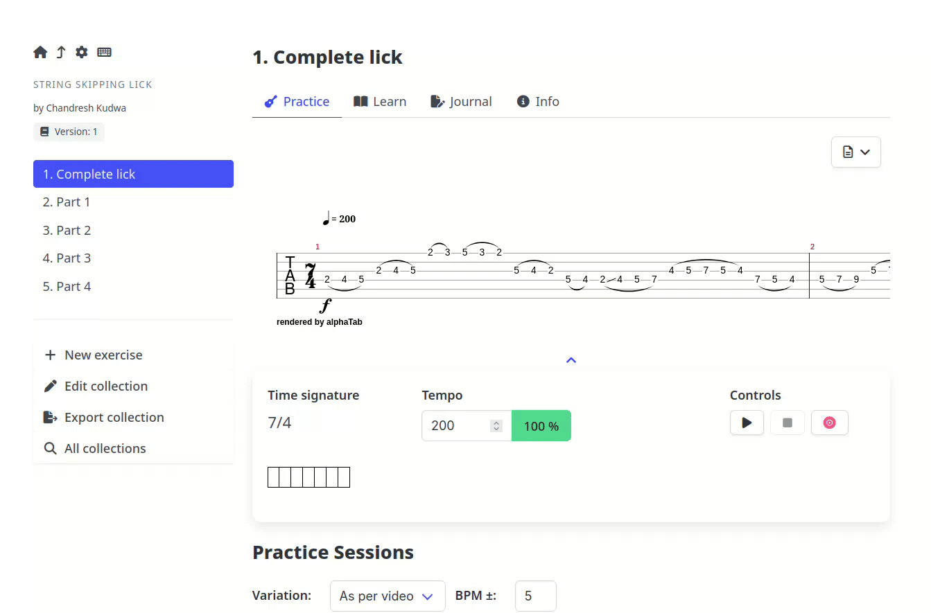 A gif demonstrating the newly added search collections functionality