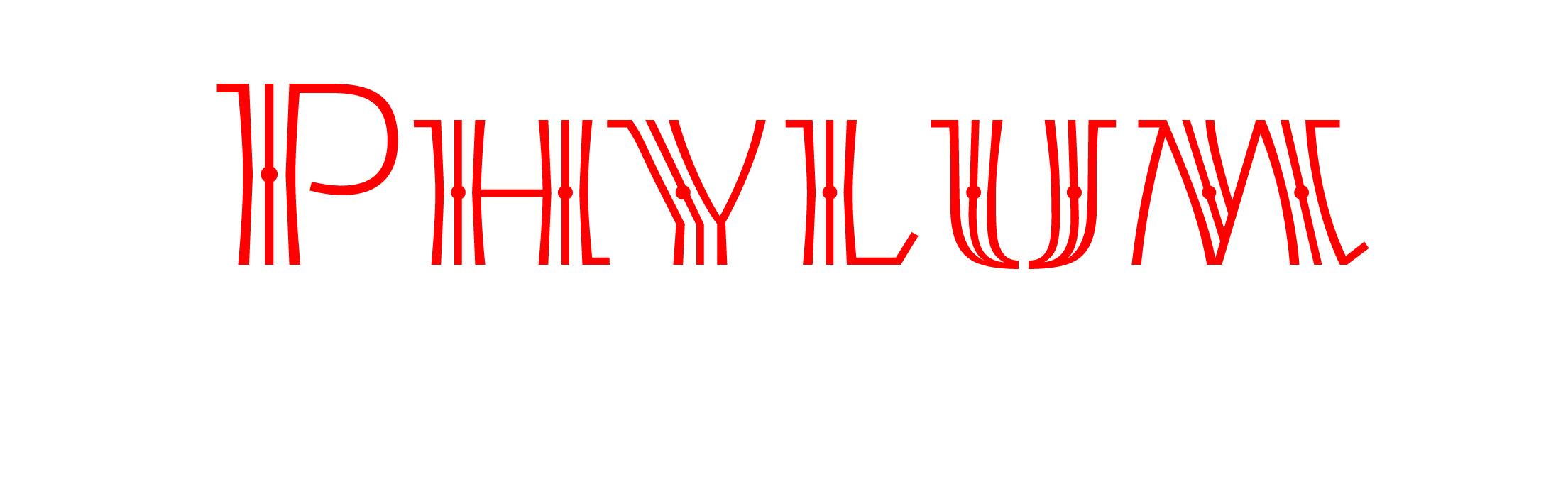 Phylum, available as both a layered typeface and a color font.