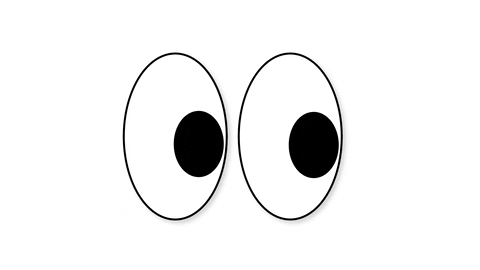 gif de animação de olhos se movendo