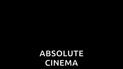 Gif mostra o cineasta Martin Scorsese com as mãos abertas pra cima, ao lado do rosto e a legenda: ABSOLUTE CINEMA
