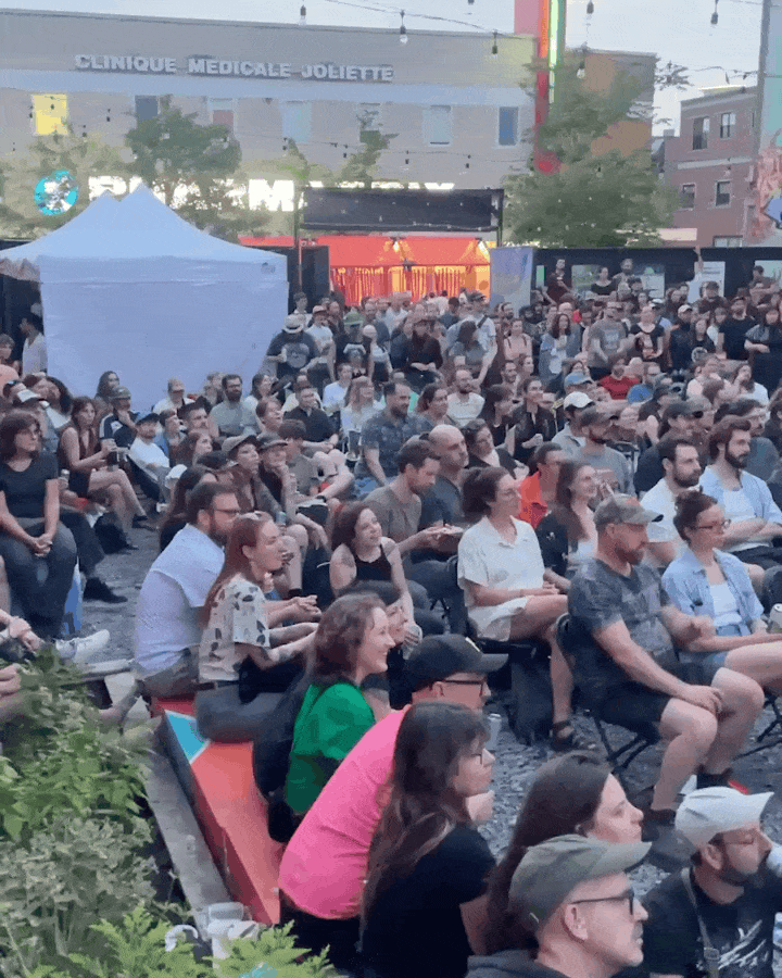 Une crowd très agréable!