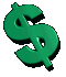 animated gif of a spinning dollar sign