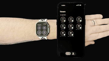 haptic taps nudge you toward your floor, then silence once you've done enough